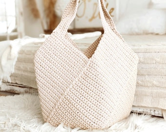 Handmade Crochet Elegant Tote Bag