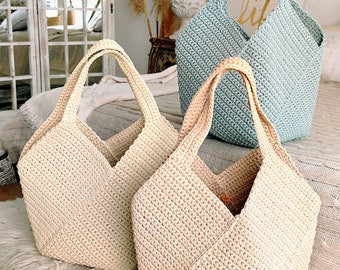 Handmade Crochet Elegant Tote Bag