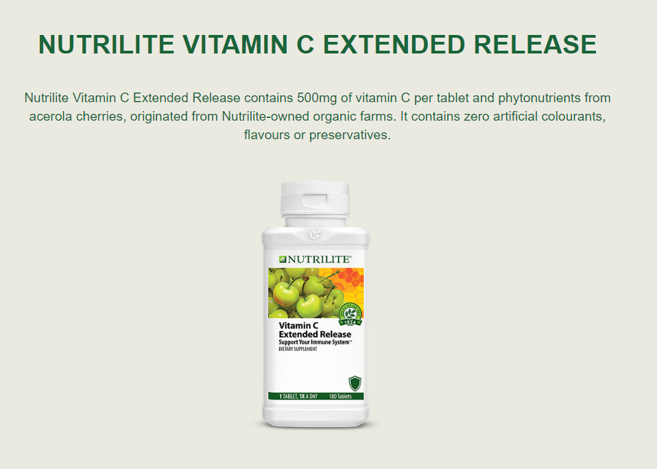 Nutrilite Vitamin C Extended Release - 180tabs
